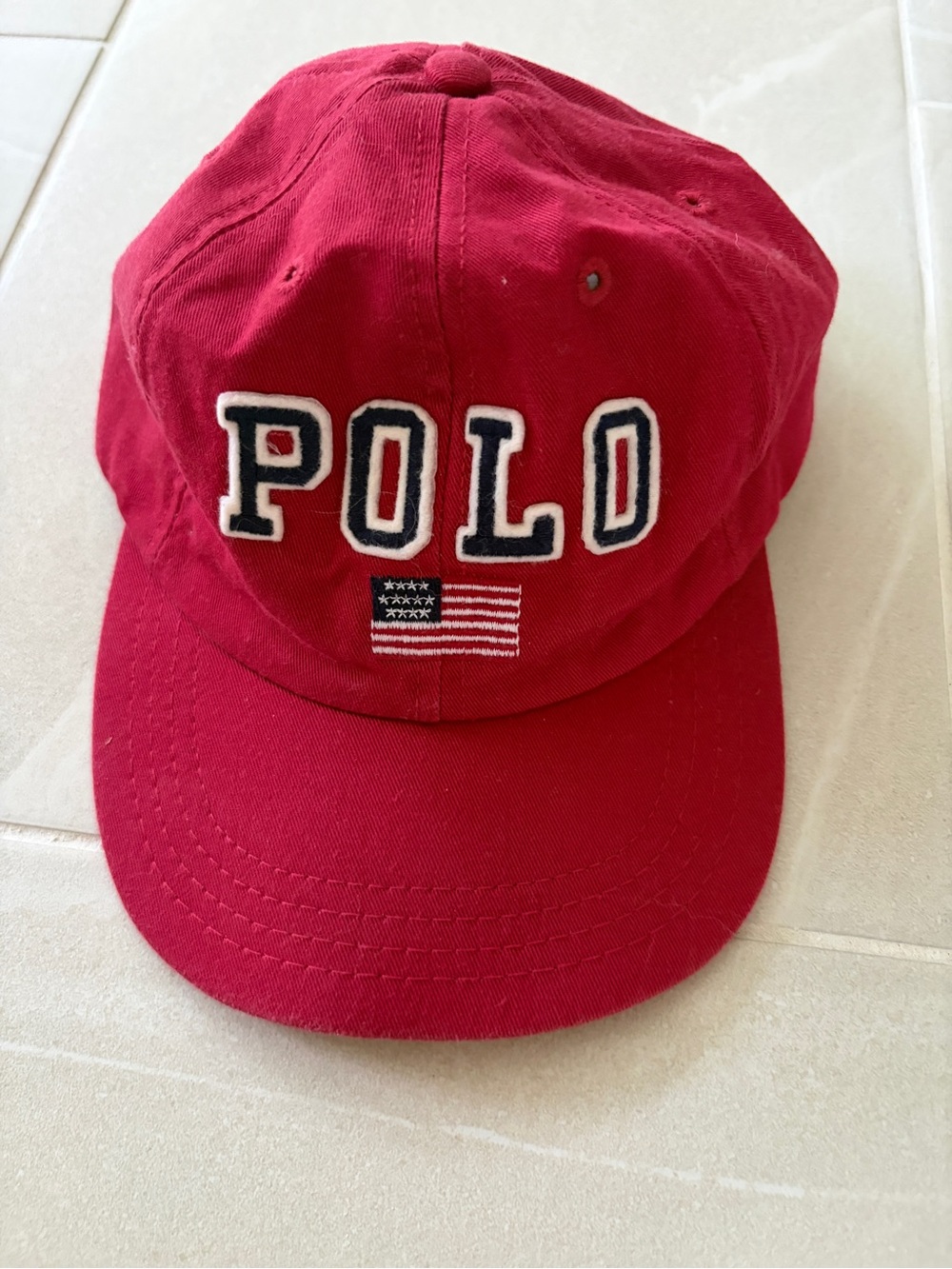 Vintage Embroidered Polo Sport Ball Cap